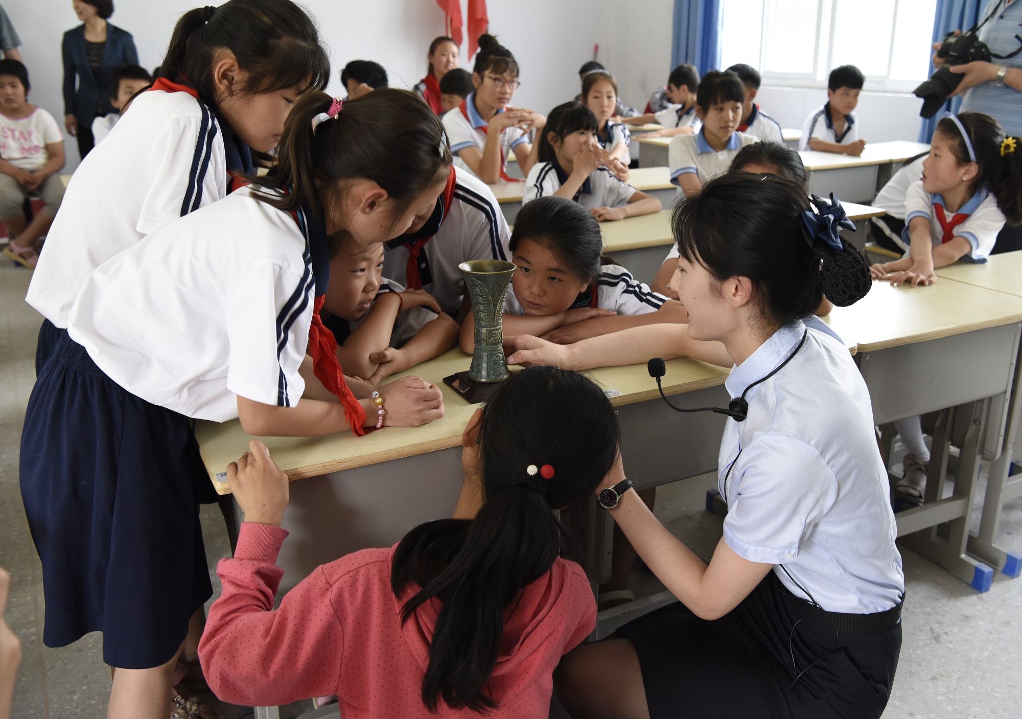 流动博物馆走进农村小学课堂