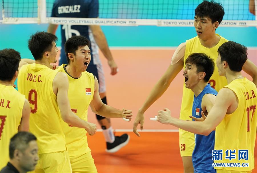 （体育）（3）排球——东京奥运会男排资格赛：中国队不敌阿根廷队