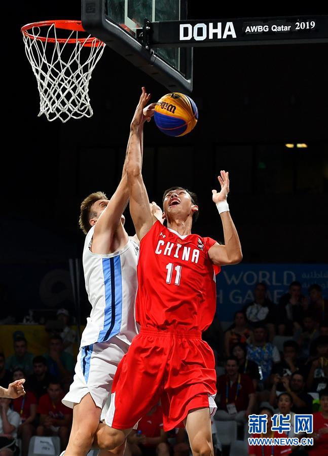 （体育）（3）沙滩篮球——世界沙滩运动会：中国男队胜阿根廷男队