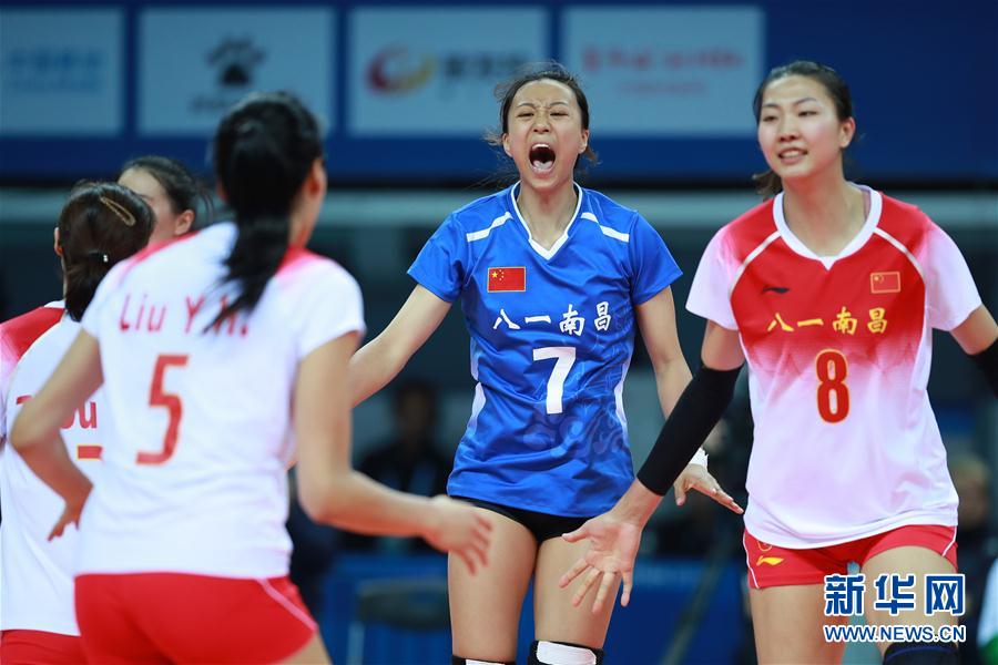 （军运会）（11）排球——女排小组赛：中国队胜巴西队
