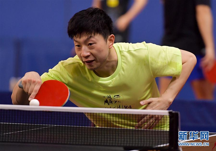 （体育）（3）乒乓球——中国国家乒乓球队在多哈备战